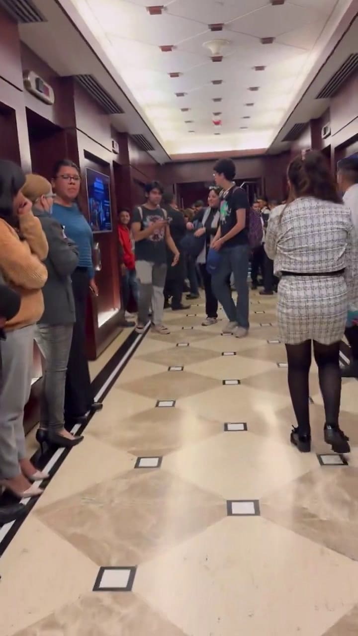 Así se vivió el temblor desde un edificio