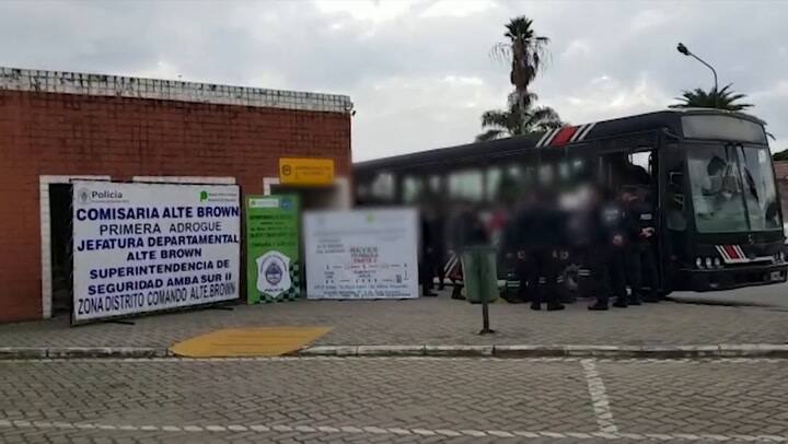 El allanamiento en la VTV de Lavallol