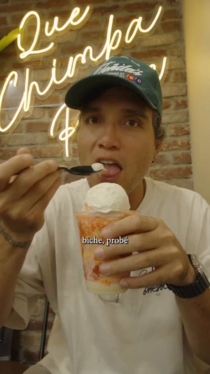 Henry Urrunaga Diaz mostró su degustación del salpicón