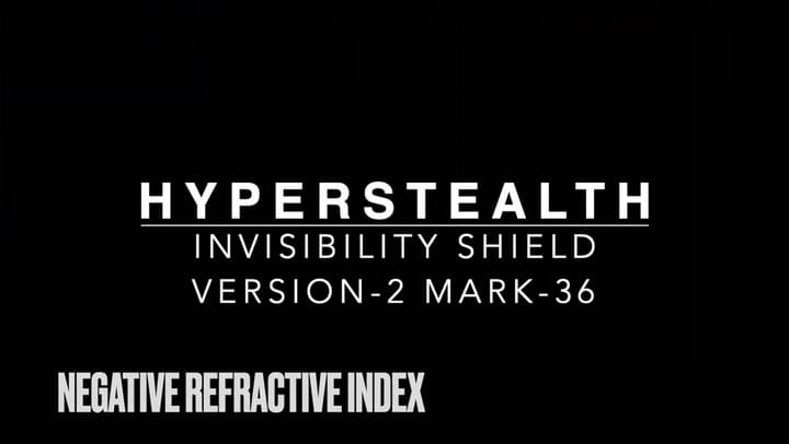 Una demo de Hyperstealth, el material que permite hacerse invisible
