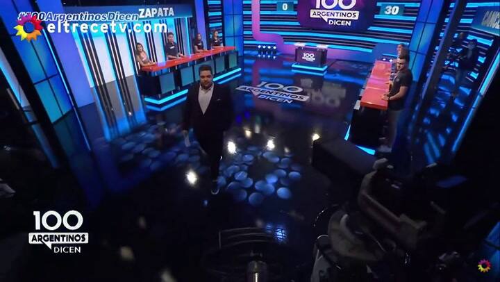 Dario Barassi come una mandarina en pleno programa