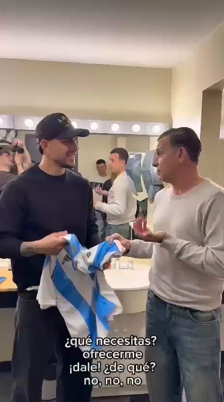 El encuentro de Martín Bossi y Leandro Paredes