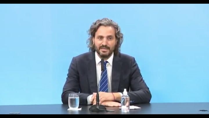 Santiago Cafiero anuncia las nuevas restricciones - Fuente: Casa Rosada