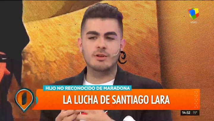 La lucha de Santiago Lara, el supuesto hijo platense de Diego Maradona - Fuente: América TV