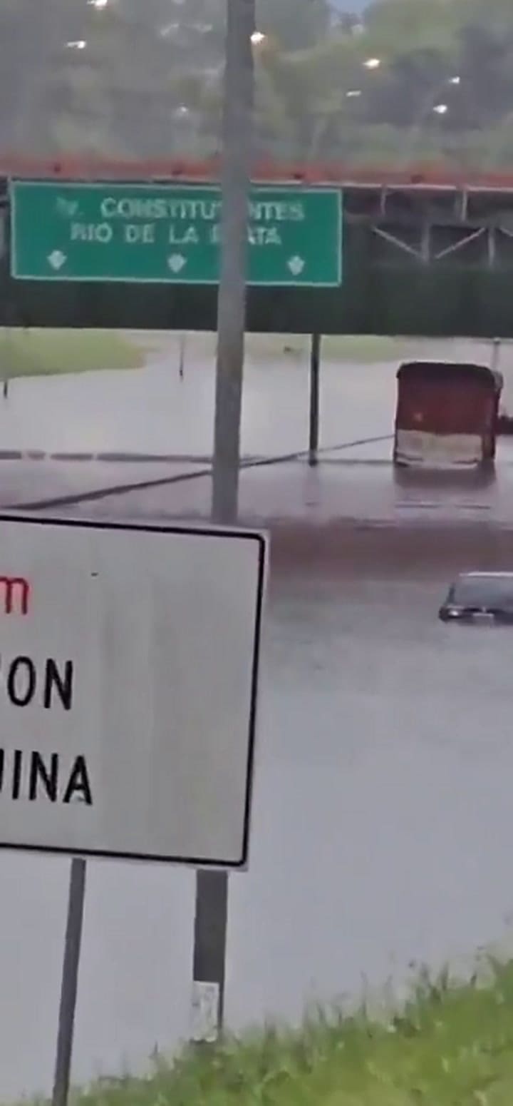 Inundación en General Paz altura Avenida Beiró