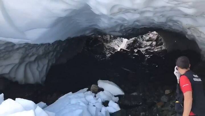 El lugar del gkaciar Hielo Azul donde ocurrió la tragedia. Video: InfoChucao