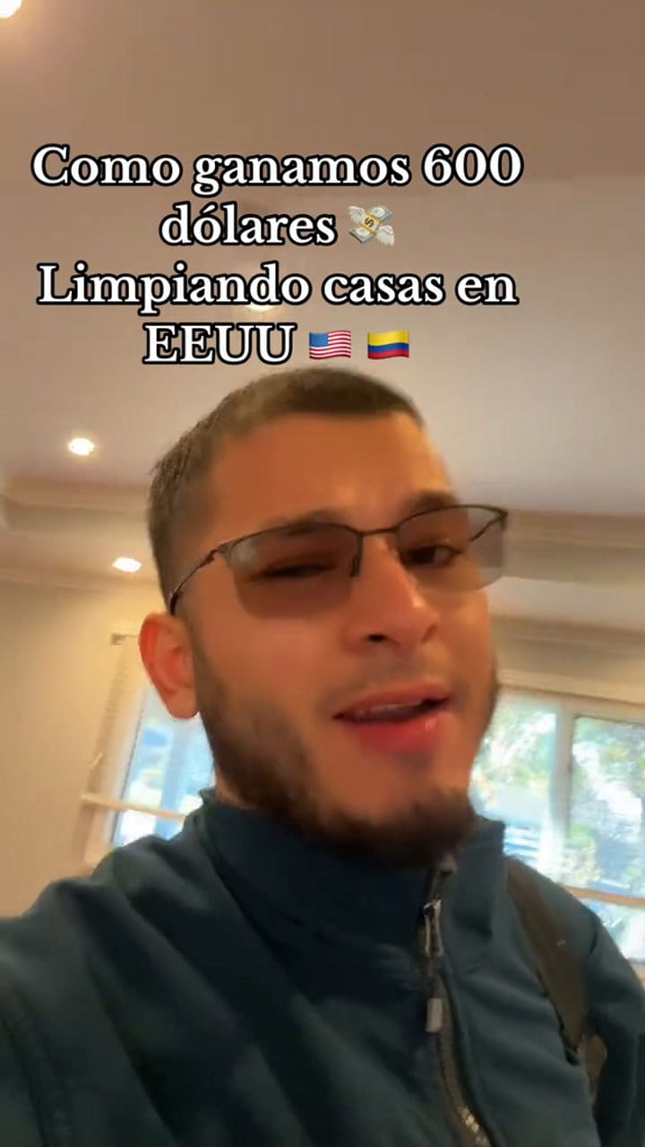 Es latino y muestra cuánto gana limpiando casas en Estados Unidos