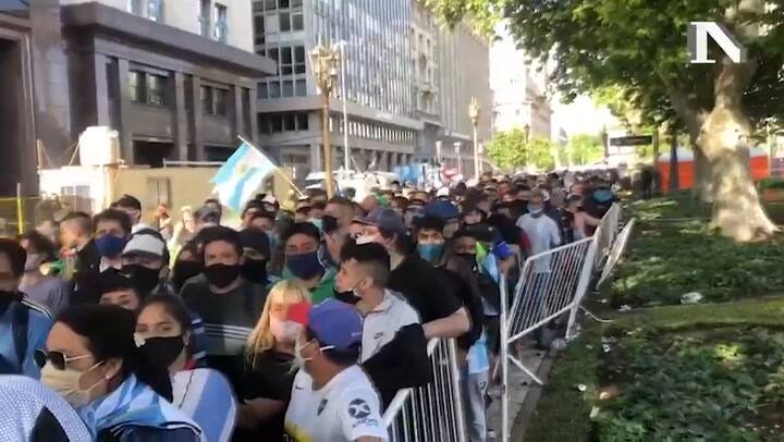 La despedida de Diego Armando Maradona