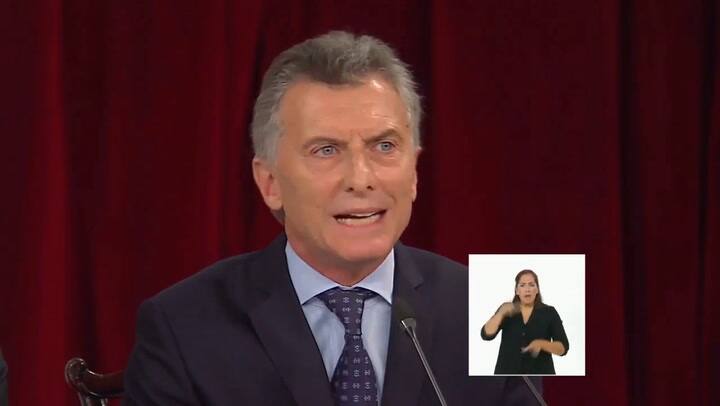 Macri ante el Congreso: 'La inflación es tóxica'
