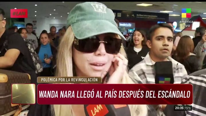 Wanda Nara llegó a Buenos Aires y habló con la prensa