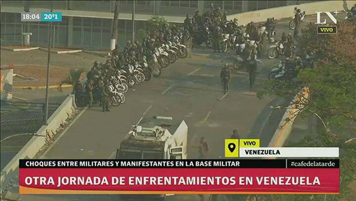 Tension en Venezuela- enfrentamientos y choques