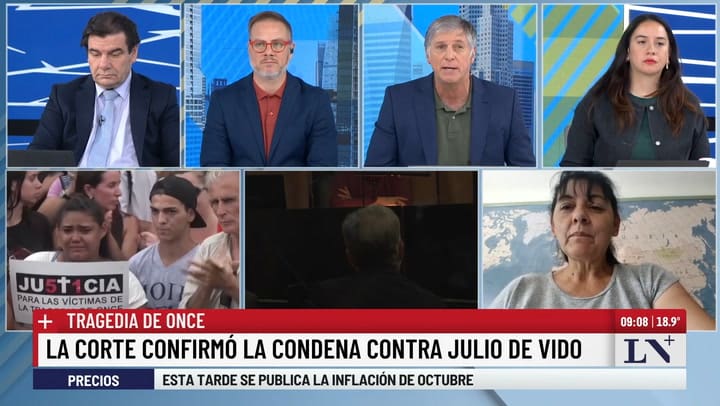 Elisa Ojeda, familiar de victima de la tragedia de Once