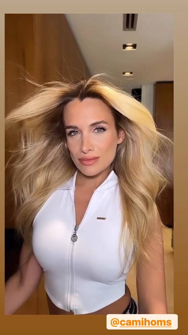 Camila Homs debutó como modelo en la agencia Multitalent.