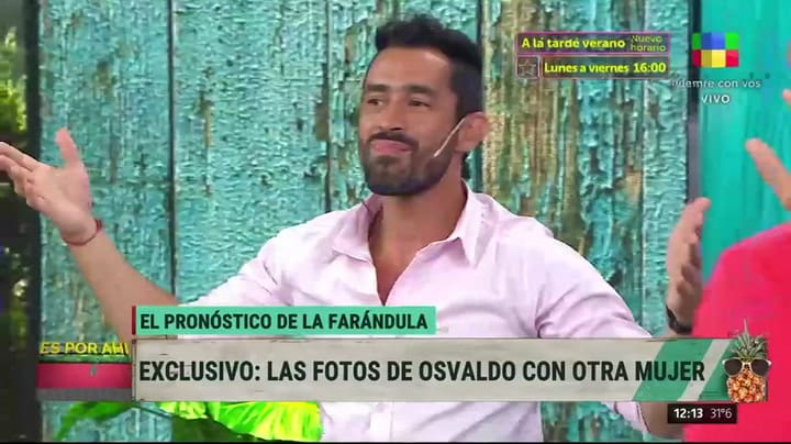 Osvaldo, a los besos con una mujer en Miami tras su separación de Gianinna Maradona