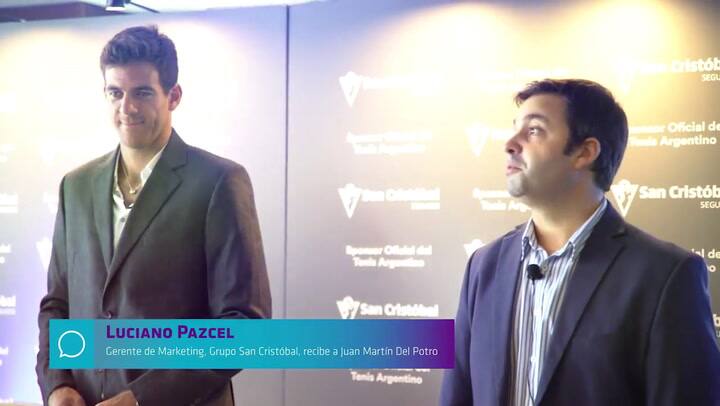 Juan Martín Del Potro, nuevo embajador de San Cristóbal Seguros