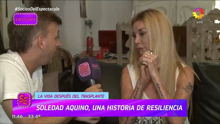 Soledad Aquino comento como es su estado de salud luego del transplante