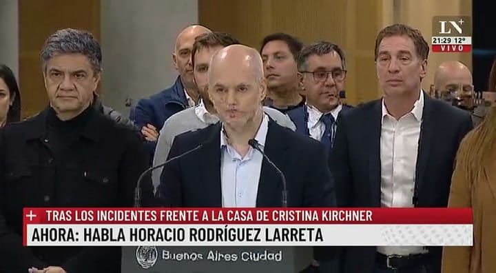 Horacio Rodríguez Larreta, tras los enfrentamientos en Recoleta: “Una cosa es una manifestación, y otra un plan de ocupación del espacio público”