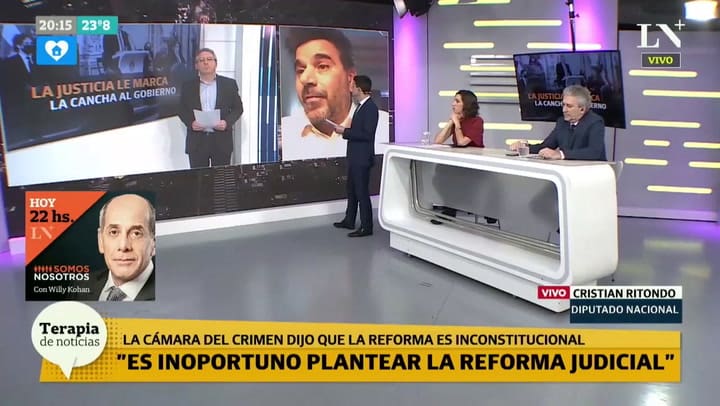 Ritondo sobre la reforma judicial: 'No es el momento'