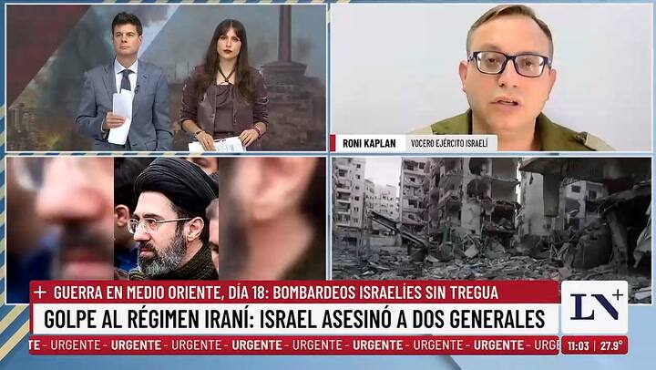 Roni Kaplan, vocero del ejercito israeli en LN+