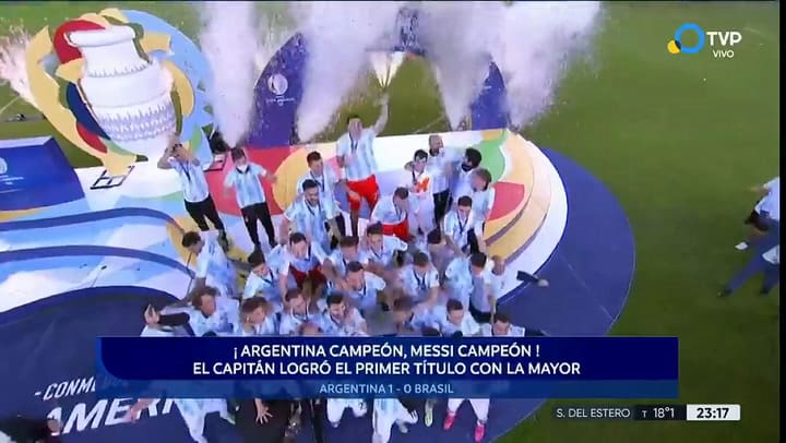 Messi levanta la Copa América