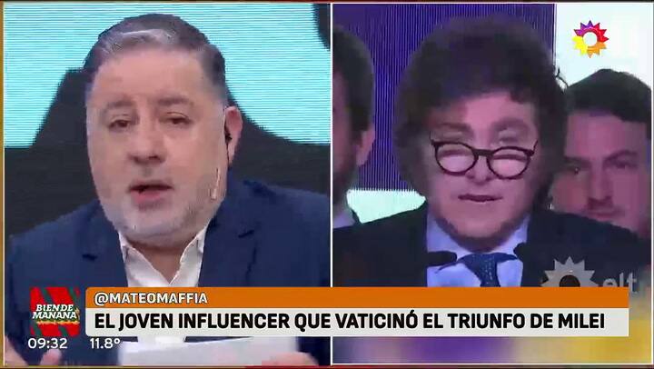 El influencer que vaticinó la victoria de Milei en las PASO