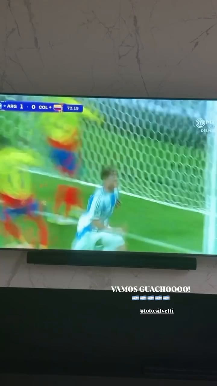 Rodrigo De Paul felicitó a los jugadores de la selección argentina Sub 20