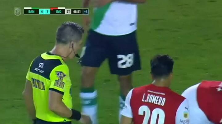 El momento de furia de Insaurralde