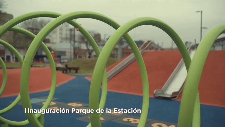 El Parque de la Estación, desde el aire - Fuente: YouTube