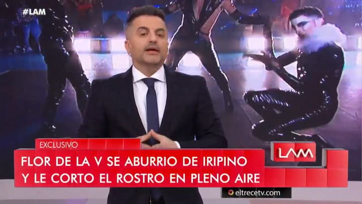 Flor de la V negó haber destratado a Marcelo Iripino - Fuente: eltrece