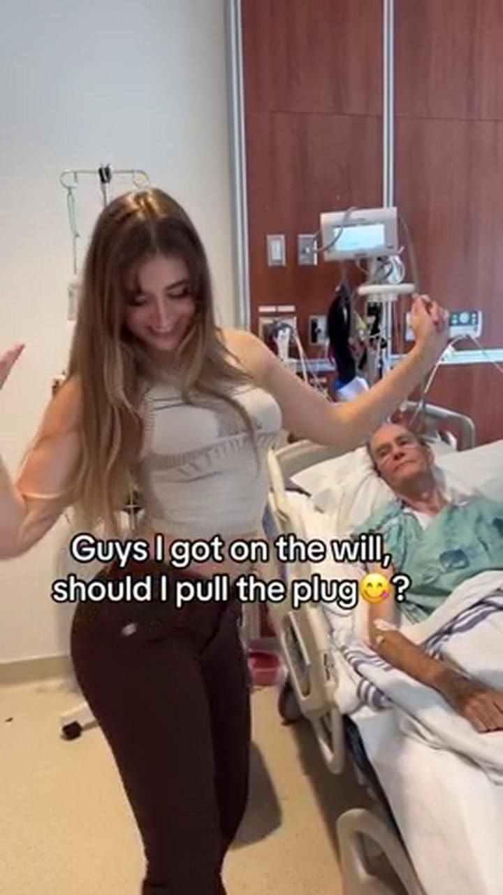 El polémico festejo de una influencer luego de que su novio de 85 años quedara internado en el hospital