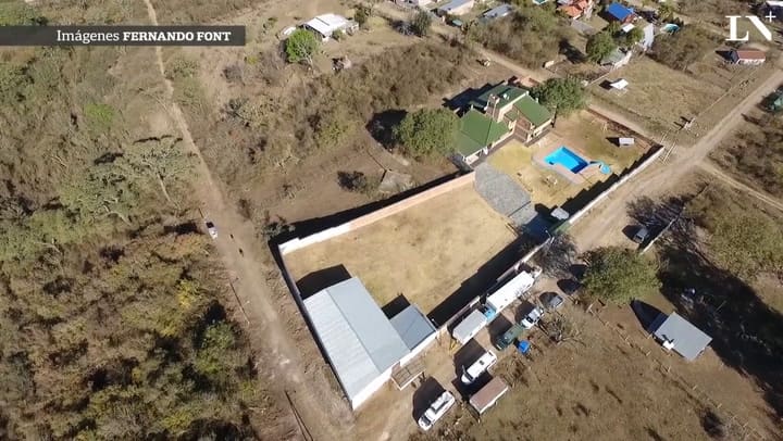 Así es la casa de Milagro Sala, vista desde un drone