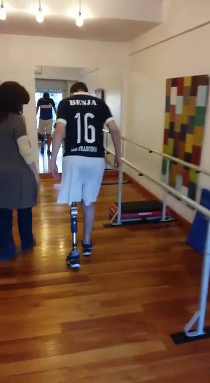 Los primeros pasos de Benjamín