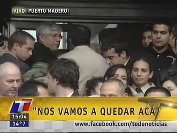 Protestas de Prefectura por reducción de salarios (TN)