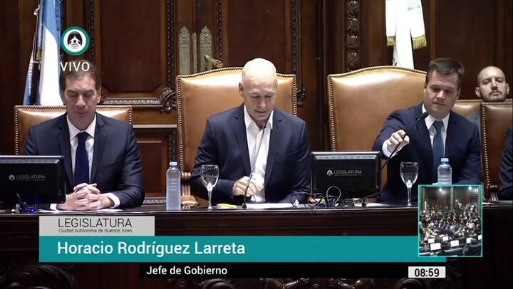 Horacio Rodríguez Larreta inauguró las sesiones ordinarias: 'Siempre voy a estar dispuesto a dialoga