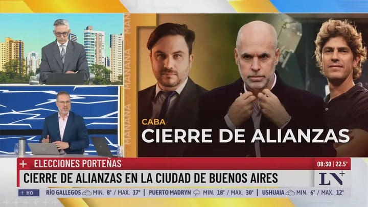 Elecciones porteñas: cierre de alianzas en la Ciudad de Buenos Aires