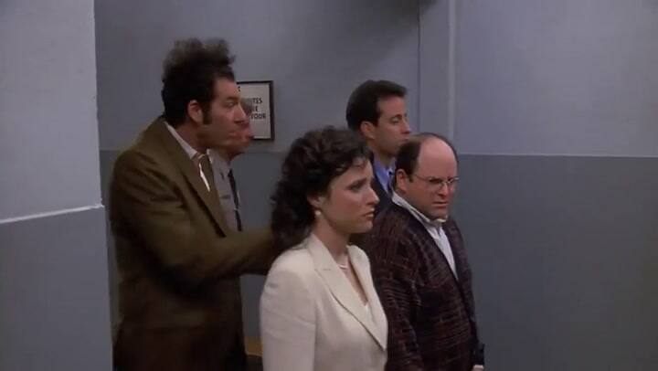Escena final de Seinfeld Crédito Sony