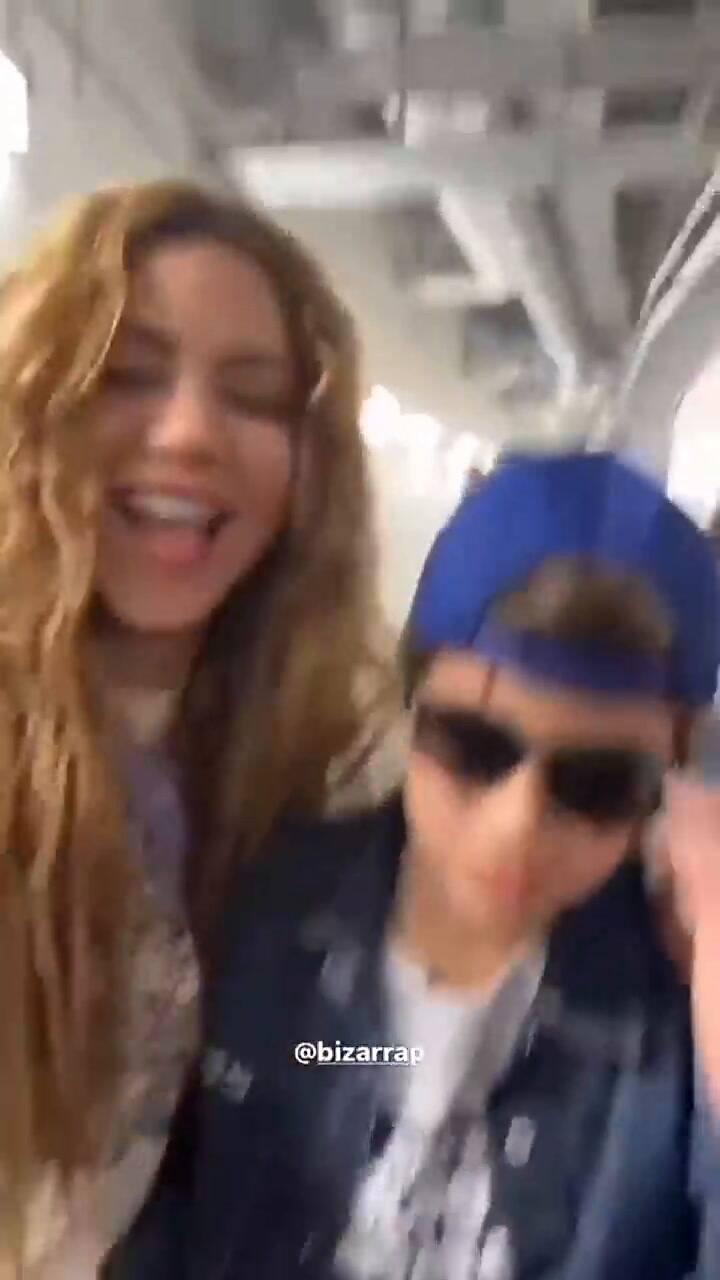 Shakira pasó un momento agradable en el concierto de Alejandro Sanz acompañada de sus hijos