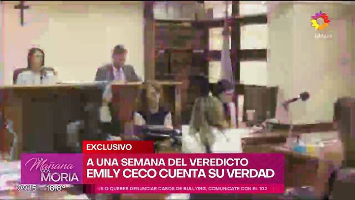Emily Ceco habló del juicio contra Santiago Martínez