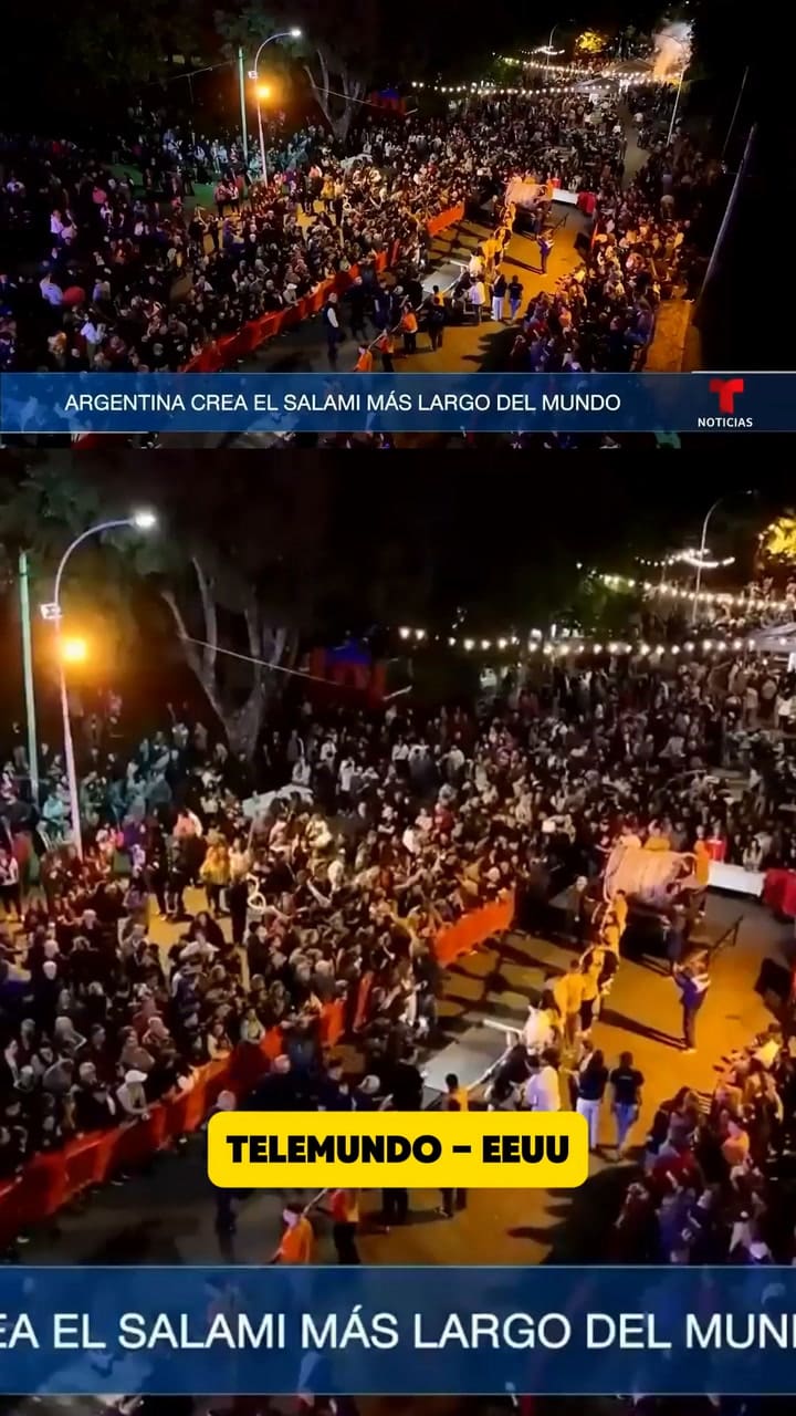 La repercusión mundial por el salame más largo del mundo