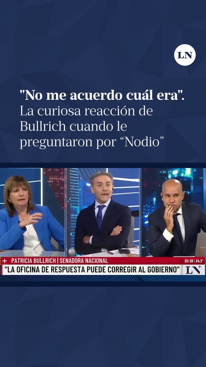 La curiosa reacción de Bullrich cuando le preguntaron por “Nodio”