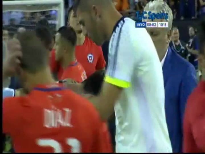 Las lágrimas de Messi tras haber perdido la final