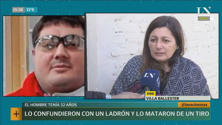 Habló la madre del hombre asesinado en Villa Ballester.