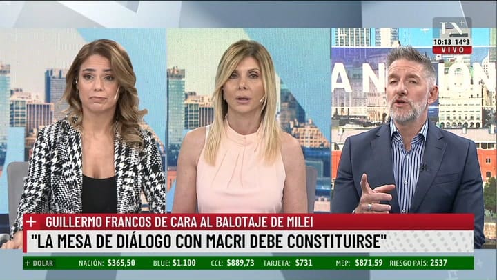 Luis Novaresio analizo el apoyo de Patricia Bullrich a Javier Milei