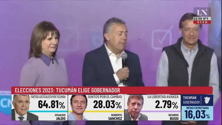 Bullrich acompaña a Cornejo en Mendoza y Larreta, a Valdés en Corrientes