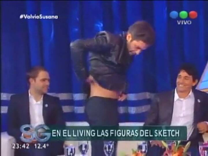 Mariano Martínez mostró todo en el living de Susana - Fuente: TE LE FE