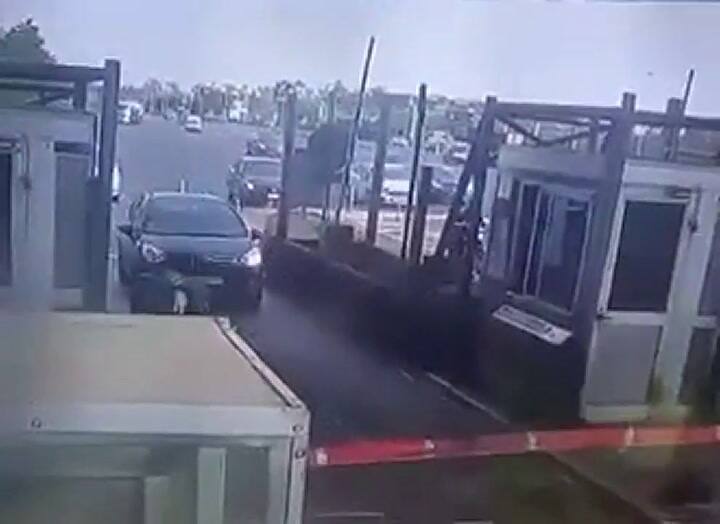 Accidente en el peaje