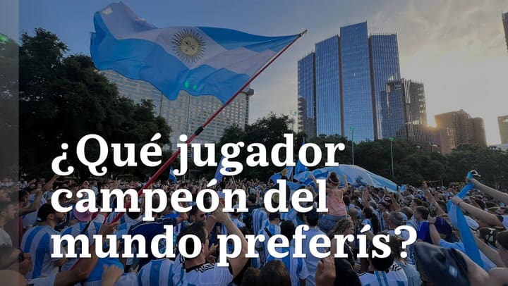 1978, 1986 y 2022 ¿Qué jugador campeón del mundo preferís?