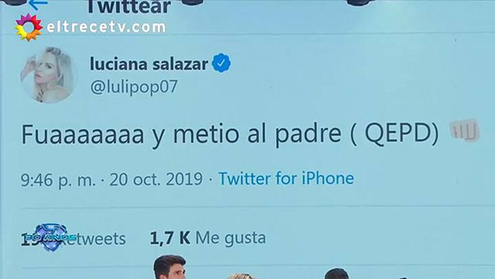 ¿A Luli Salazar le escriben los tuits políticos? - Fuente: eltrece