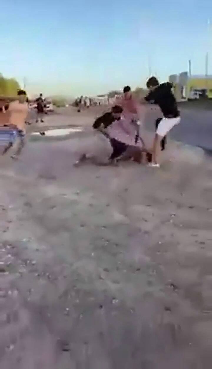 Brutal pelea a la salida de un boliche en Entre Ríos