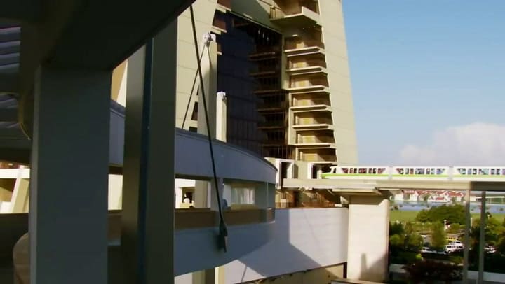 Así es el edificio del Disney's Contemporary Resort en Florida